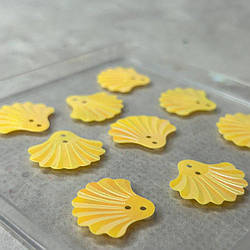 20мм Паєтка мушля 5г - жовта з переливом