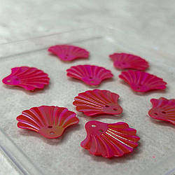 20мм Паєтка мушля 5г - малиновий з переливом