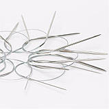 120 см 4,5 мм спиці в'язальні металеві, на тросі, фото 3