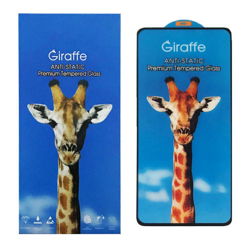 Захисне скло для телефона Motorola G72 чорне Giraffe Anti-static, фото 1