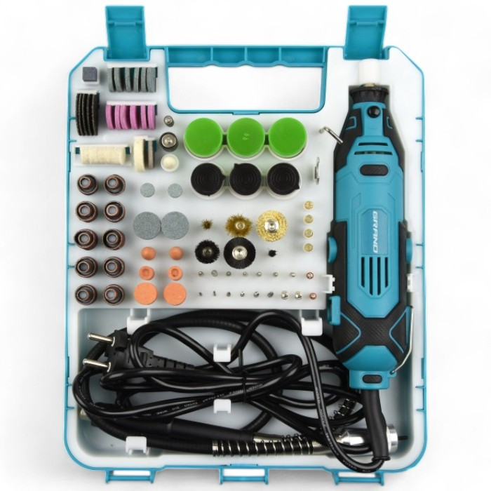 Гравер Grand МГ-670К/218 (218 насадок, гнучкий вал, ЧЕХІЯ)