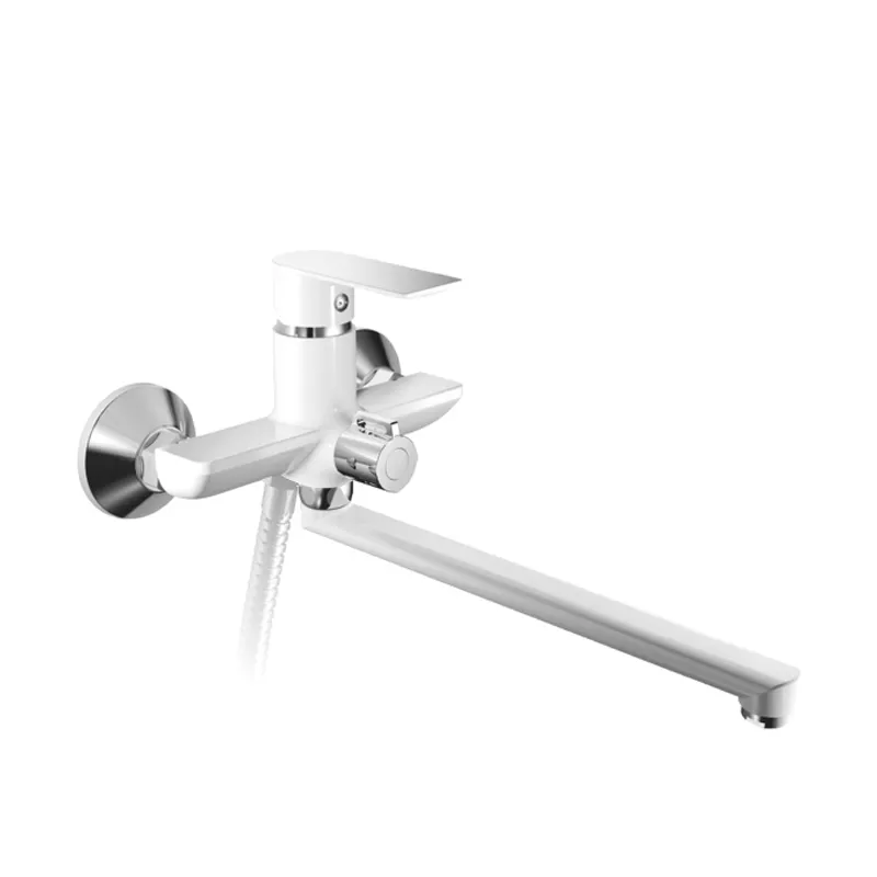 Змішувач для ванни HAIBA ALEX 006 EURO WHITE-CHROME (HB9567), фото 1