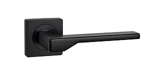 Ручка дверна на квадратній основі Ajax Level Jk bl 24 чорна