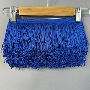 Бахрома танцювальна, петелька 10см, моток 13м - Електрик