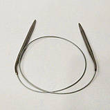 80см 5 мм спиці в'язальні металеві, на тросі, фото 3