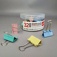 Біндер 25мм 48шт. кольорові