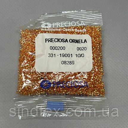 Бісер чеський Preciosa 10/0, колір 08289 - 50 г, фото 3