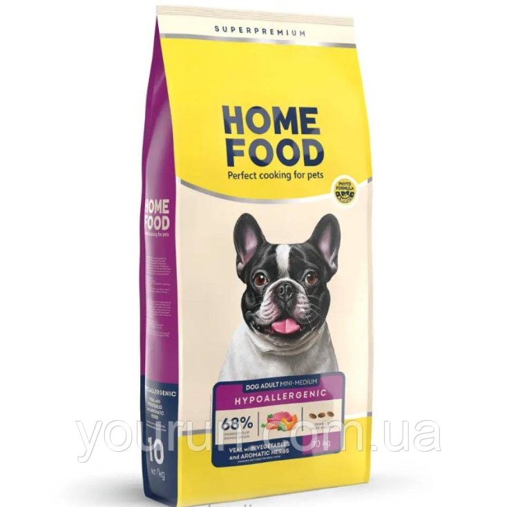 Home Food (Хом Фуд) - сухий корм для дорослих собак (Телятина з Овочами і Запашними Травами) 700гр