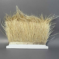 50 см - Пір'я страуса на стрічці 8-10 см - світлий бежевий