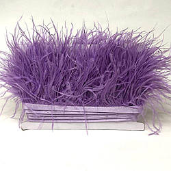 50 см - Пір'я страуса на стрічці 8-10 см - бузковий