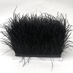 50 см - Пір'я страуса на стрічці 6-10 см - чорний