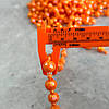 Намистини пластикові на нитці Ø 4 і 9 мм - 90 см помаранчевий з АВ, фото 4
