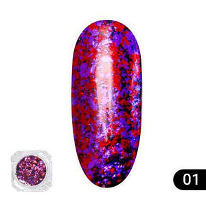 Втірка для нігтів Global Fashion Fire Works №01