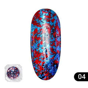 Втірка для нігтів Global Fashion Fire Works №04