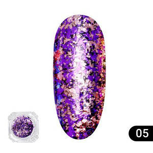 Втірка для нігтів Global Fashion Fire Works №05