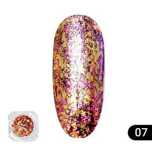 Втірка для нігтів Global Fashion Fire Works №07