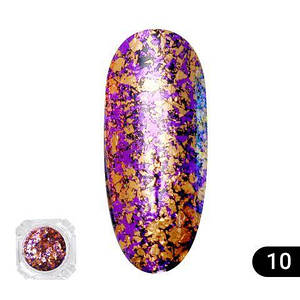 Втірка для нігтів Global Fashion Fire Works №10