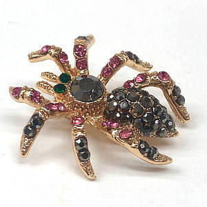 Брошка "Павук" метал - золото