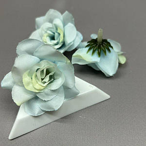 Гарденія штучна (головка) 3 см - небесно блакитний