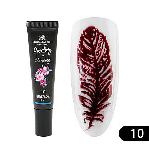 Гель фарба для стемпінгу та китайського розпису Global Fashion 8 мл № 10