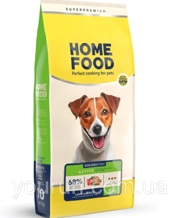 Home Food (Хом Фуд) - беззерновой сухий корм для дорослих собак дрібних порід Ягня/Рис 700 гр