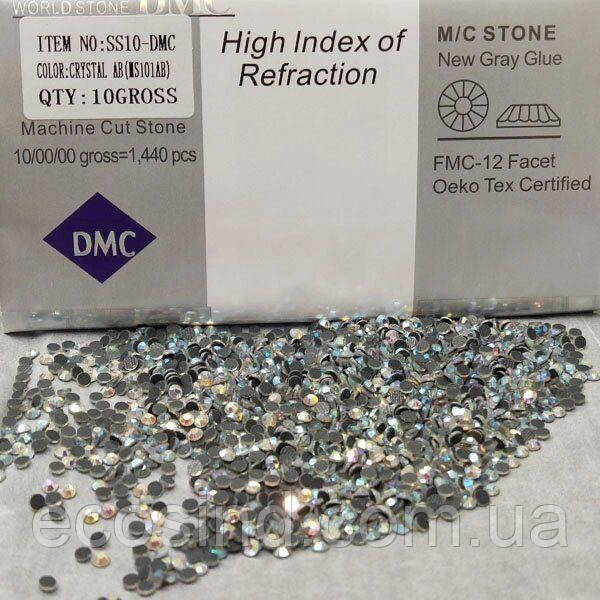 SS10 Термоклейні стрази дмс (DMC Китай) Col: CRYSTAL AB