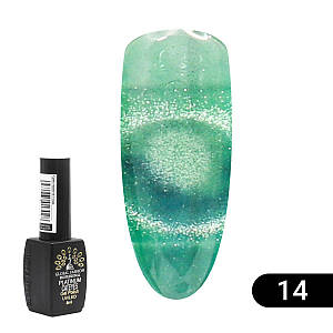 Гель лак Котяче око Platinum №14, 8мл