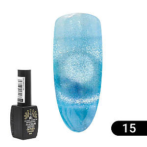 Гель лак Котяче око Platinum №15, 8мл