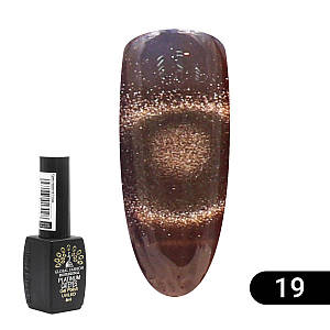 Гель лак Котяче око Platinum №19, 8мл