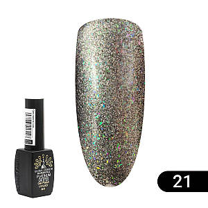 Гель лак Котяче око Platinum №21, 8мл