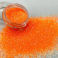 Глітер 1 кг, дрібні декоративні блискітки  - помаранчевий
