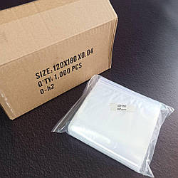 ЗІП пакети із замком ZIP-LOCK, розмір 120х180 мм, уп. 100шт