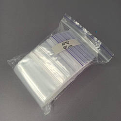 ЗІП пакети із замком ZIP-LOCK, розмір 60х80 мм, уп. 100шт