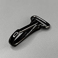 Карабін #2608 для сумки 25 мм, темний нікель - 6 см