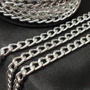 Декоративні ланцюги, колір срібло 1,6 мм