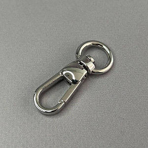 Карабін для сумки 10 мм, нікель - 4 см