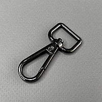 Карабін для сумки 12 мм, темний нікель - 5 см