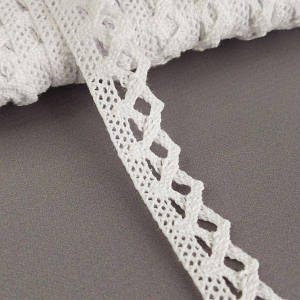 Мереживо лляне 1,5см - Білий (М6139)