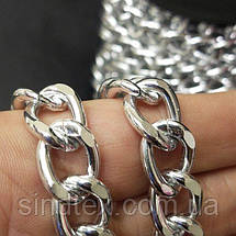 Декоративні ланцюги, колір срібло 3,4 мм, фото 5