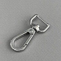 Карабін для сумки 13 мм, нікель - 4 см