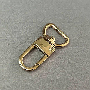 Карабін для сумки 15 мм, золото - 4 см