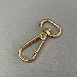 Карабін для сумки 15 мм, золото - 4,5 см
