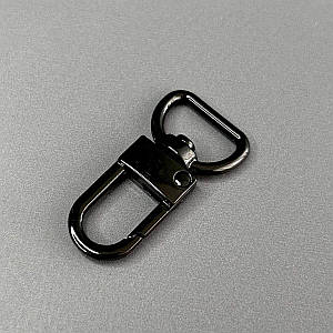 Карабін для сумки 15 мм, темний нікель - 4 см