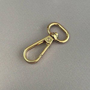 Карабін для сумки 16 мм, золото - 4,5 см