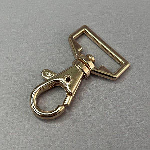 Карабін для сумки 20 мм, золото - 4 см