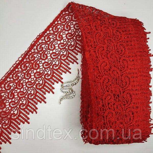 Мереживо макраме Sindtex 10 см (13 м) Колір червоний (36-SF-3998-7)
