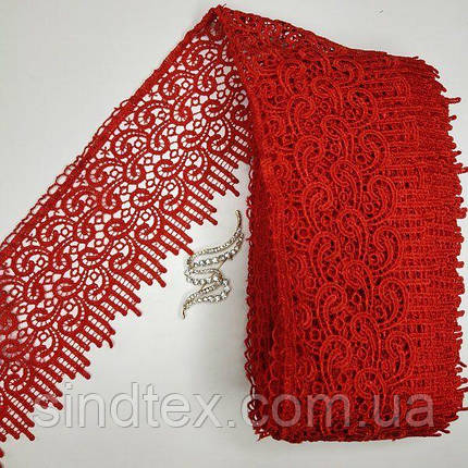 Мереживо макраме Sindtex 10 см (13 м) Колір червоний (36-SF-3998-7), фото 1