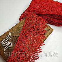 Мереживо макраме Sindtex 10 см (13 м) Колір червоний (36-SF-3998-7), фото 3