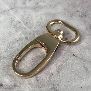 Карабін для сумки 20 мм, золото - 5,5 см