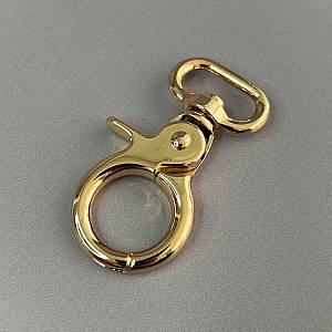 Карабін для сумки 20 мм, золото - 6 см